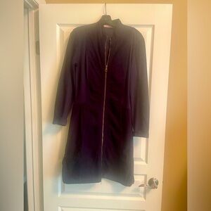 Wearables navy blue thin corduroy dress